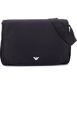 Emporio Armani Logo plaque baby changing bag