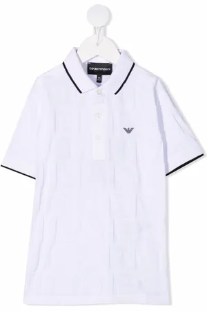 Emporio Armani Logo-patch short-sleeved polo shirt