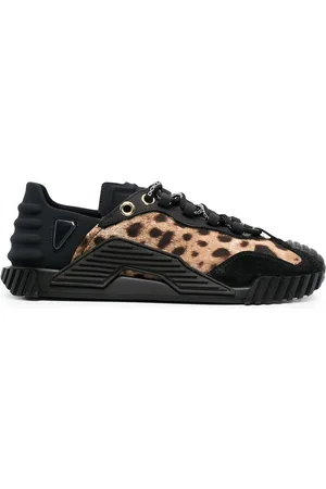 Dolce & Gabbana Leopard panel low-top sneakers