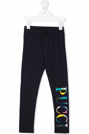 PUCCI Junior Logo print leggings