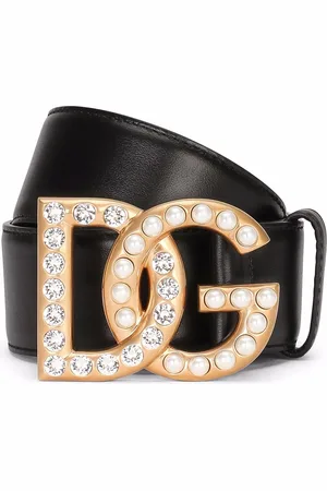 Dolce & Gabbana DG-logo rhinestone-embellished belt