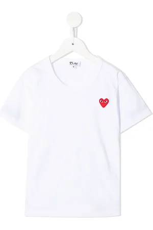 Comme des Garçons Heart-patch roundneck T-shirt