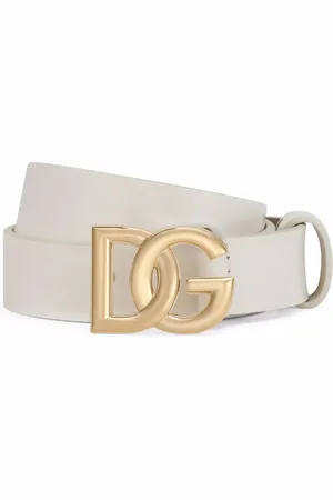 Dolce & Gabbana DG-logo patent leather belt