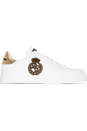 Dolce & Gabbana Portofino crown-patch leather sneakers