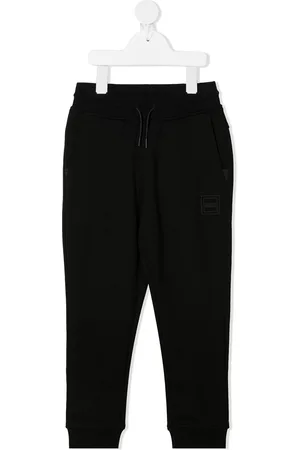 HUGO BOSS Logo print cotton tracksuit bottoms