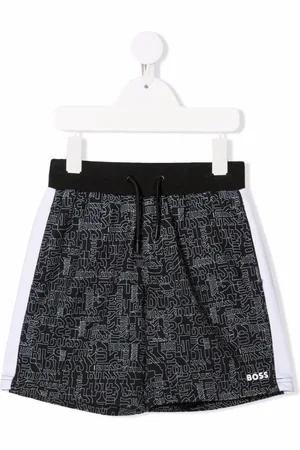 HUGO BOSS All-over logo track shorts