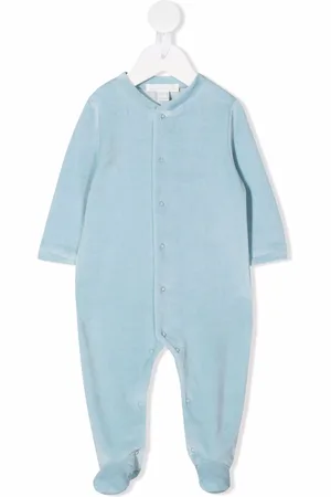 MARIE CHANTAL Angel Wing appliqué velour babygrow