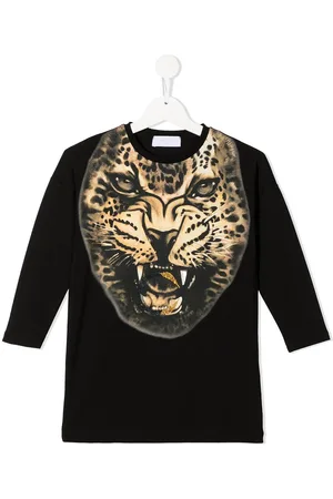 Roberto Cavalli Animal-print longsleeved dress