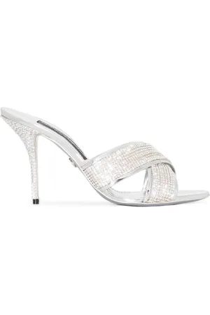 Dolce & Gabbana 85mm crystal-embellished sandals