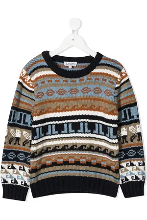 Lanvin Mini-me knitted jacquard jumper