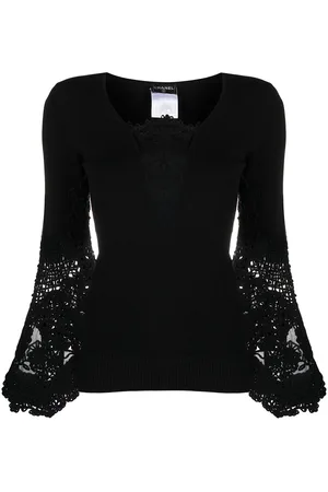 CHANEL Crochet detailing jumper