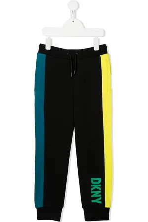 DKNY Logo-print striped joggers
