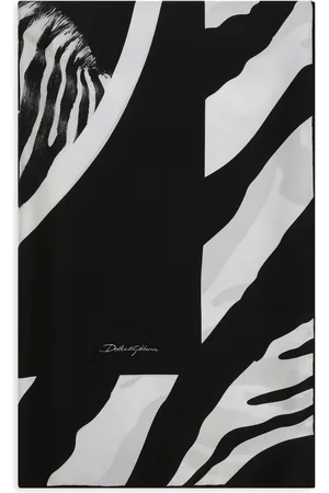 Dolce & Gabbana Zebra-print twill scarf