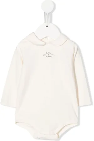 TEDDY & MINOU Logo long-sleeve babygrow