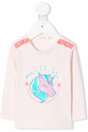 Billieblush Unicorn logo print T-shirt