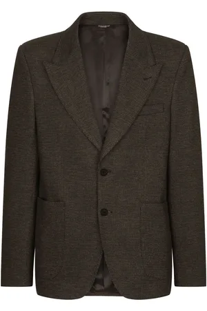 Dolce & Gabbana Glen-plaid single-breasted blazer