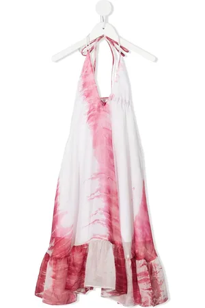 Little Bambah Tie-dye halter maxi dress