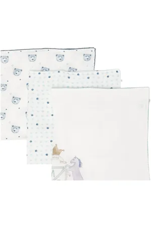 MARIE CHANTAL Graphic-print muslin cloths