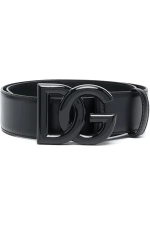 Dolce & Gabbana Logo-buckle leather belt