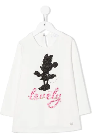 MONNALISA Lovely Minnie Mouse long-sleeve T-shirt