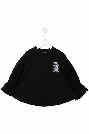 DKNY Tulle-sleeved jumper