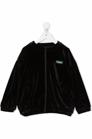 Kenzo Logo-graphic print zipped sweatshirt