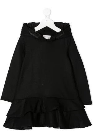 Moncler Hooded ruffle detail dress