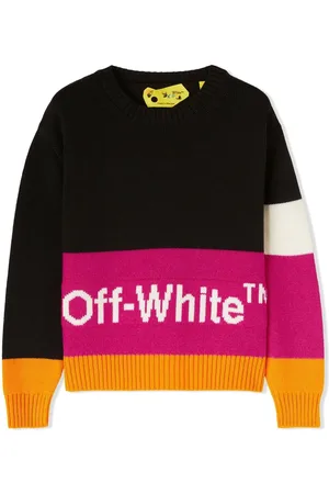 OFF-WHITE Colour-block crew neck jumper