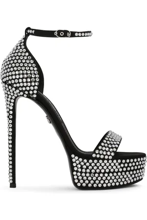 Dolce & Gabbana 145mm rhinestone-embellished platform sandals