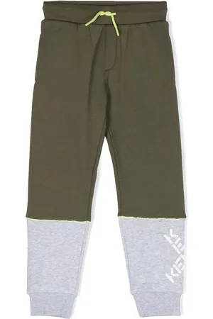 Kenzo Colour-block logo-print track-pants
