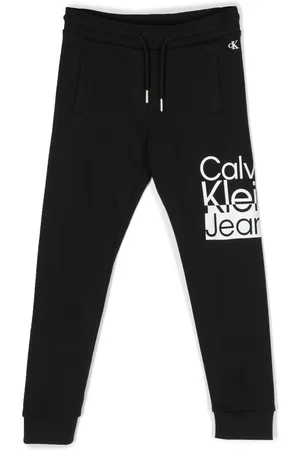 Calvin Klein Logo-print drawstring track pants