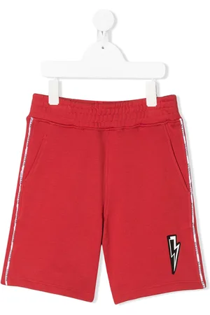 Neil Barrett Logo-trimmed track short