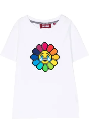 MOSTLY HEARD RARELY SEEN Laughing Flower print T-shirt