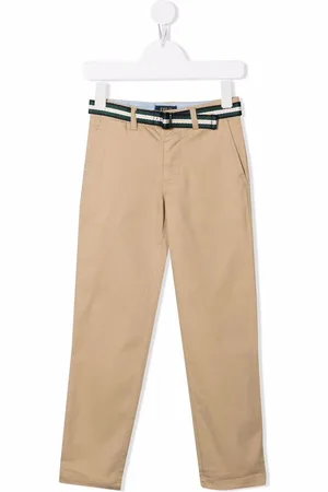 Ralph Lauren Belted cotton chino trousers