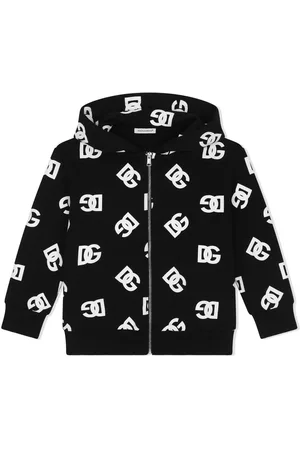 Dolce & Gabbana DG-logo zip-up hoodie