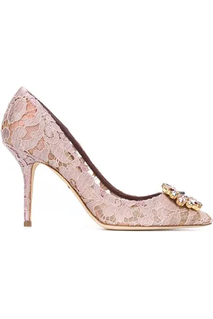 Dolce & Gabbana Rainbow Lace 90mm brooch-detail pumps