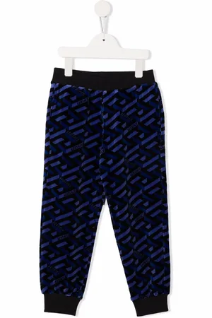 VERSACE All-over logo print sweatpants