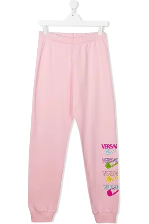 VERSACE TEEN logo-print track pants