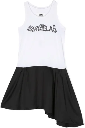 Maison Margiela Logo-print asymmetric dress