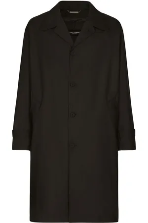 Dolce & Gabbana Logo-tag single-breasted trench coat