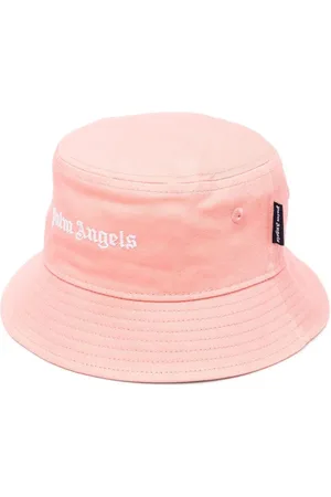 Palm Angels Logo-embroidered bucket hat