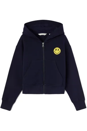 Palm Angels Smiley-print teddy-print hoodie