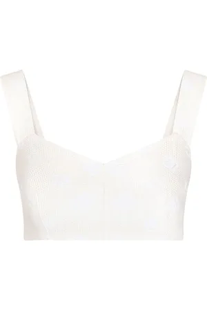 Dolce & Gabbana DG-logo jacquard corset top