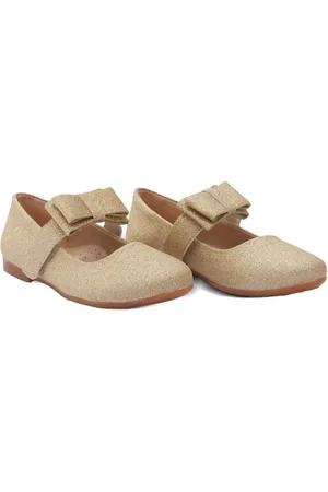 Tulleen Bow-detail ballerina shoes