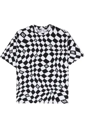 Maison Margiela Warp check pattern cotton T-shirt