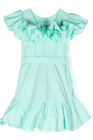 Twin-Set Ruffle-trim belted dress