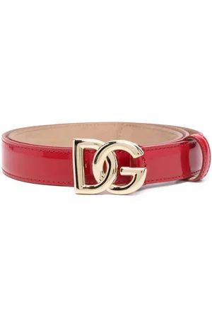 Dolce & Gabbana Logo-plaque patent belt