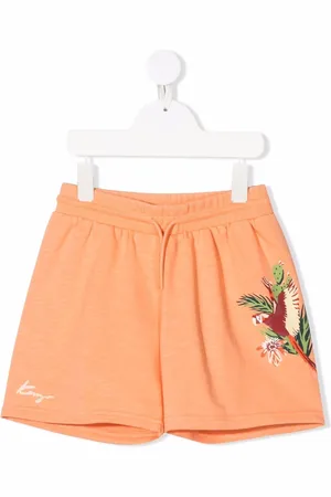 Kenzo Bird-print drawstring shorts