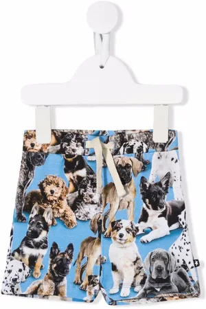 Molo All-over dog-print shorts
