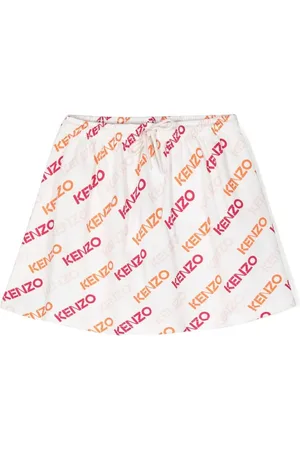 Kenzo Logo-print drawstring skirt